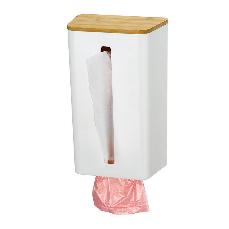 Домашний кухонный диспенсер для салфеток Нержавеющая настенная пластиковая коробка для салфеток с открытым держателем мешка для легкого доступа