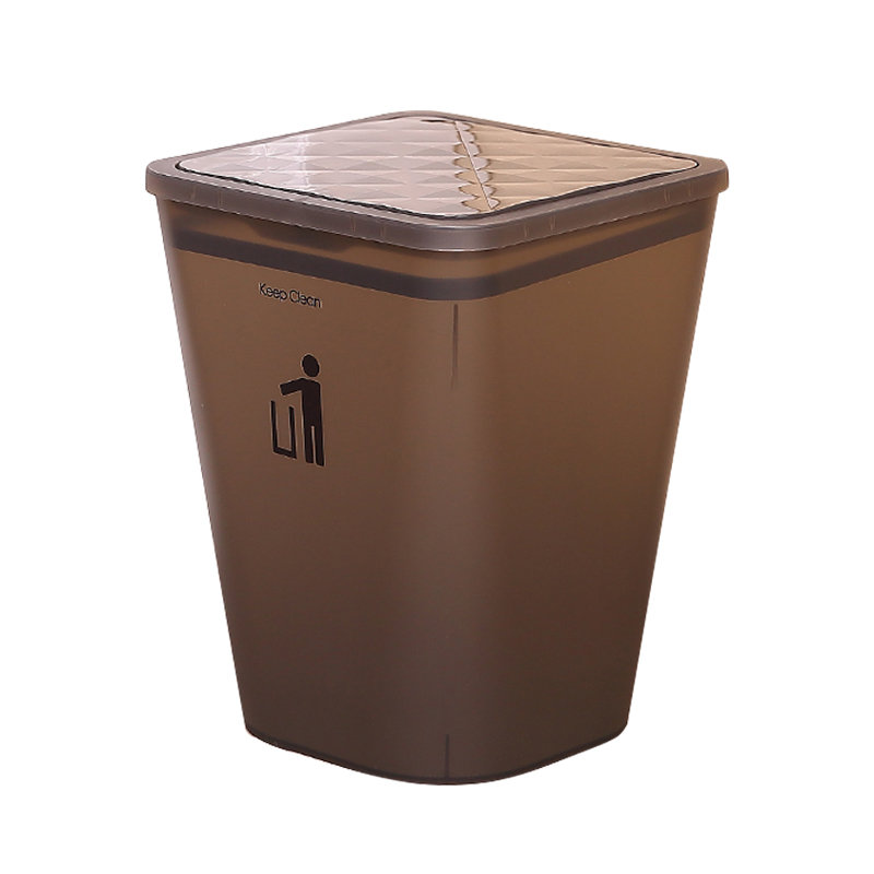 Корзина для мусора 12 л бумаги для мусора из полипропилена для домашних хозяйств в ванной комнате, пластиковая корзина для мусора