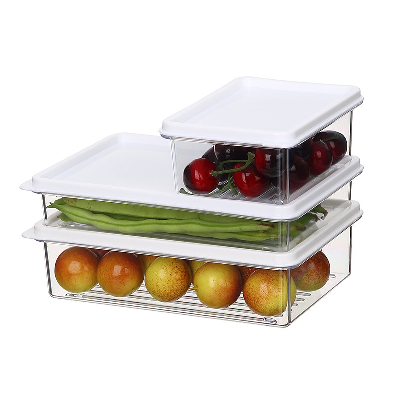 Прозрачный ящик для хранения фруктов и овощей, кухонный холодильник, морозильная камера, пластиковый холодильник, контейнер для хранения пищевых продуктов