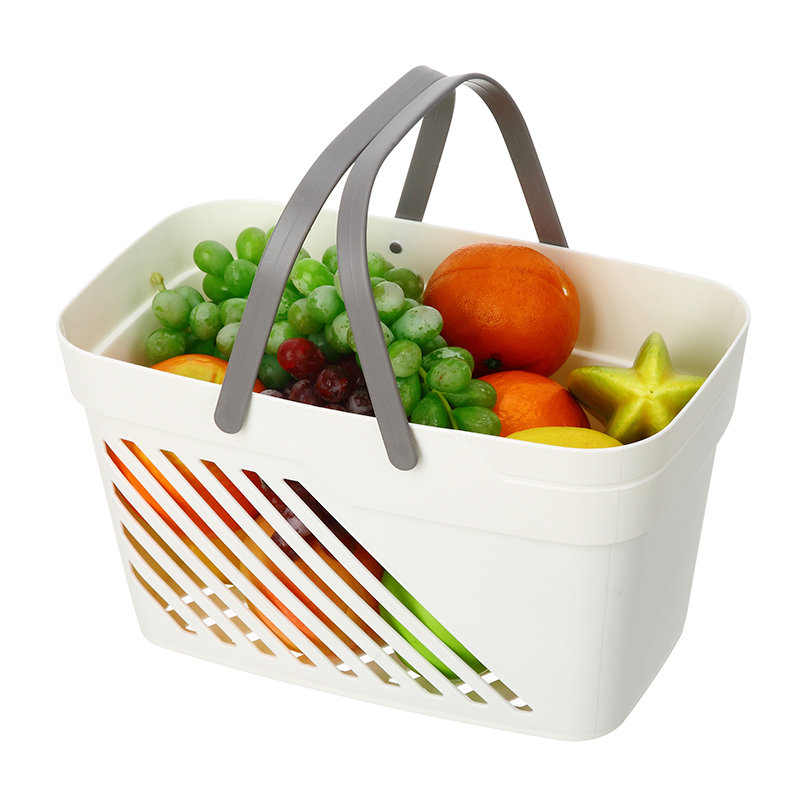 Прочный кухонный органайзер для шкафа из полипропилена, пластиковая портативная корзина для хранения овощей