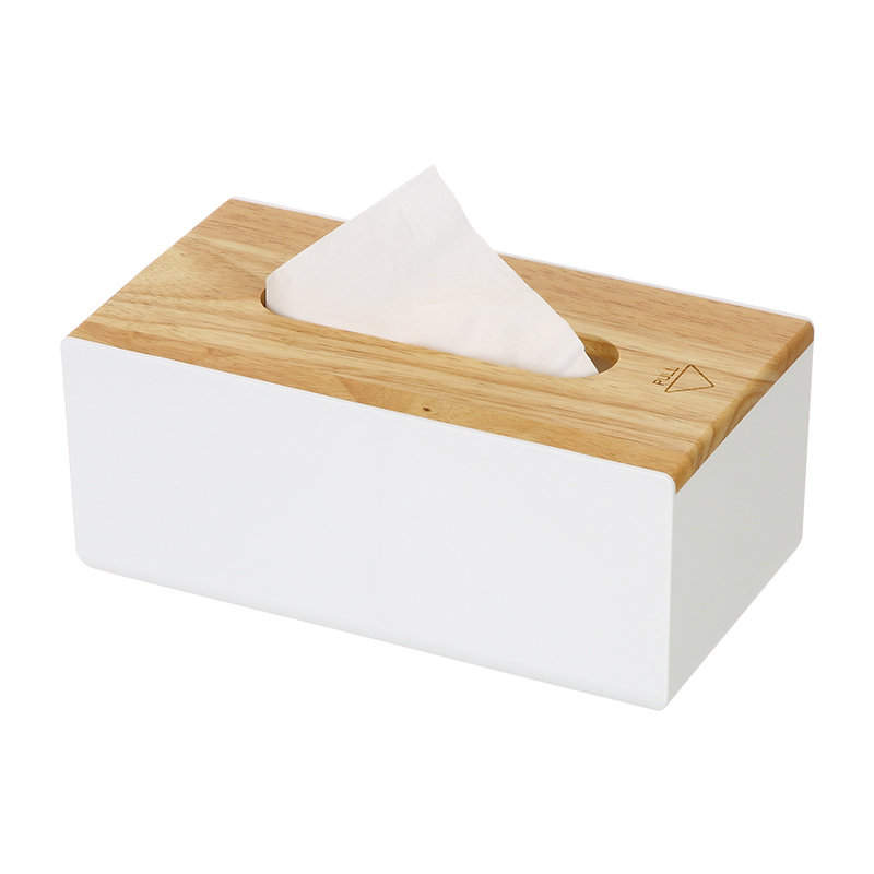 Автомобильный офисный стол бамбуковая коробка для салфеток отель держатель рулона туалетной бумаги пластиковая коробка для салфеток с бамбуковой крышкой