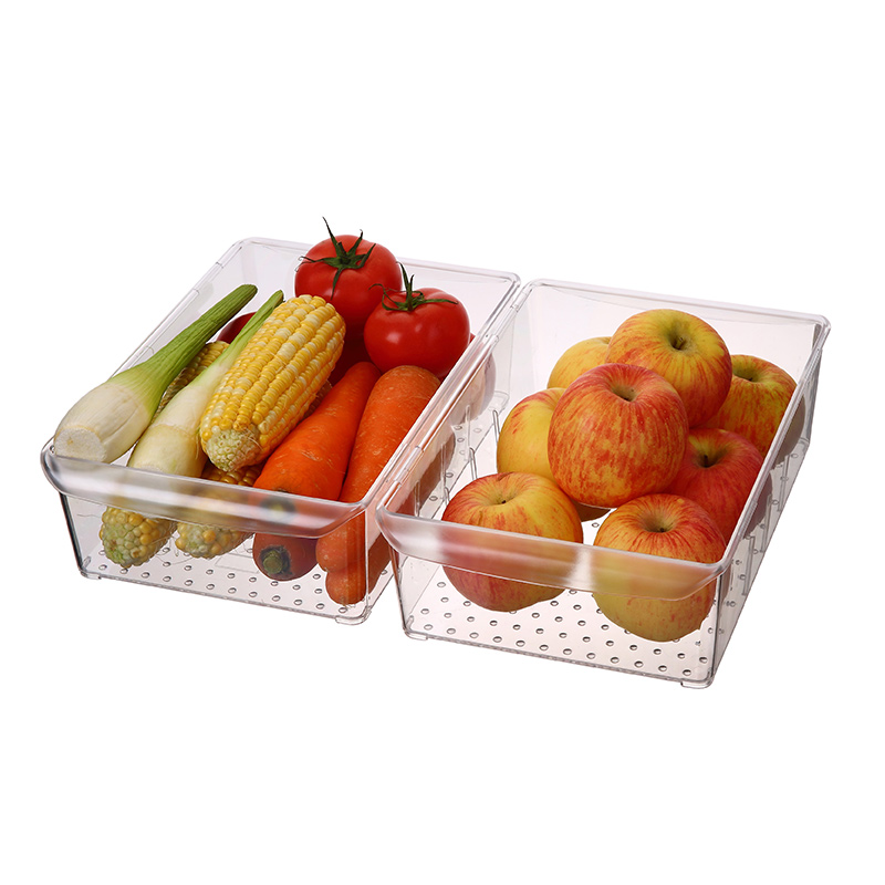 прозрачный органайзер для хранения фруктов и овощей на кухне