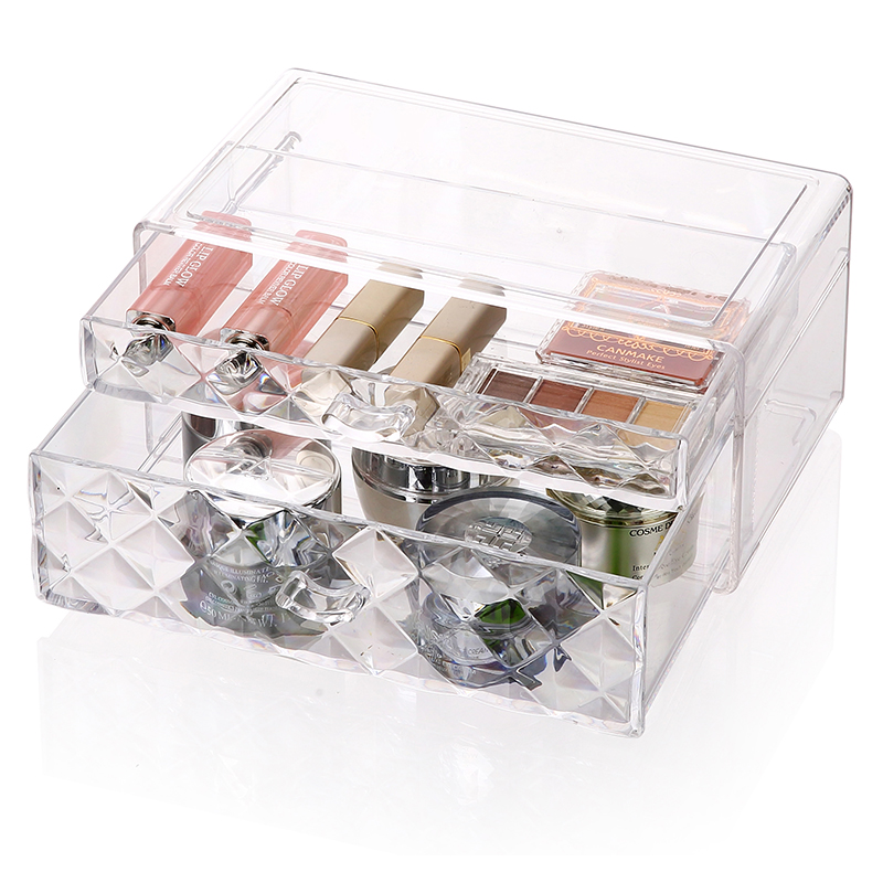oolor PS компактный прозрачный органайзер для кистей для макияжа на заказ PS маленький ящик прозрачный пластиковый ящик для хранения макияжа