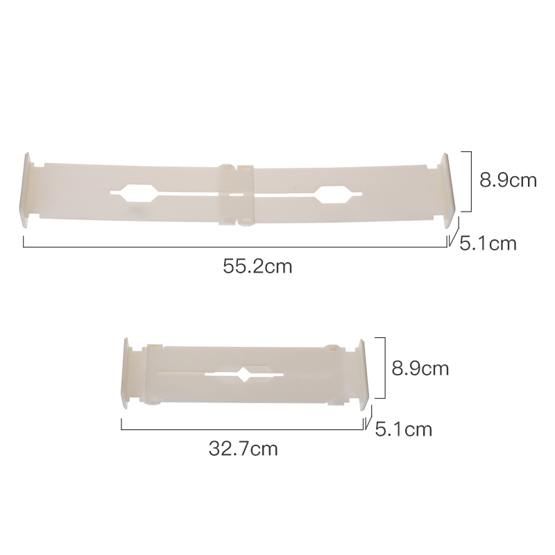 Набор из 2-х пластиковых регулируемых гибких перегородок для выдвижных ящиков.