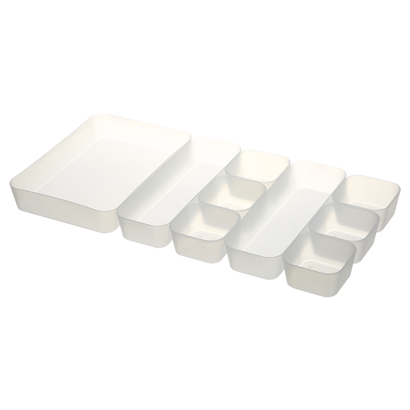 Pack PP Простой ящик для хранения ящиков Прочный регулируемый расширяемый пластиковый органайзер для хранения Контейнер