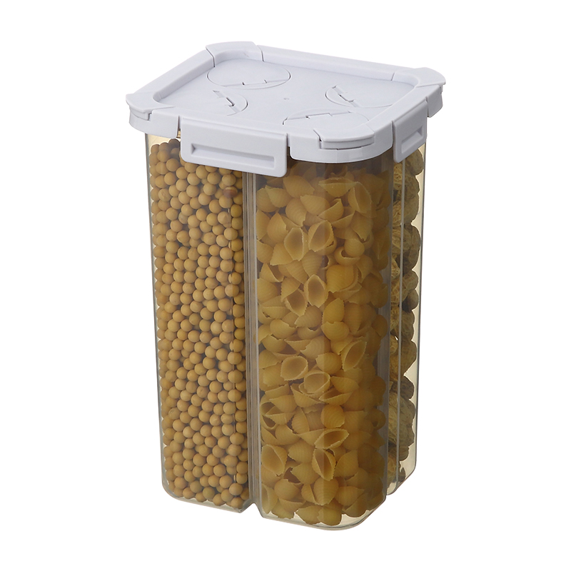 PP Square Food Grain Storage Organizer Box с крышкой для холодильника Пластиковый контейнер для хранения продуктов питания