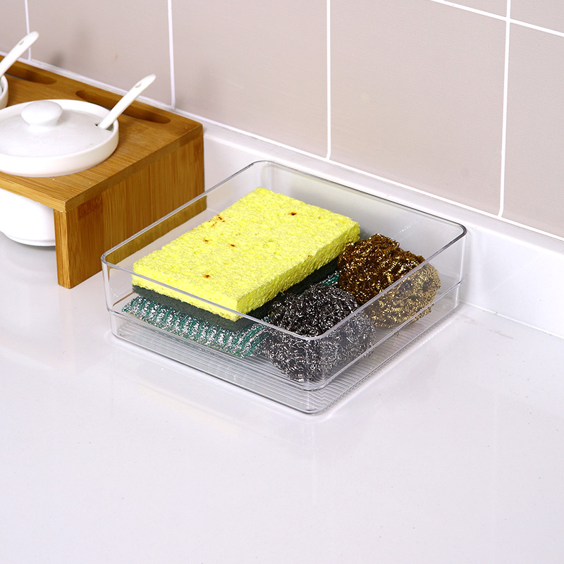 Пластиковый Многофункциональный Маленькая Кухонная Посуда Хранение Binstorage Нож Столовые Приборы Ящик Органайзер Лоток