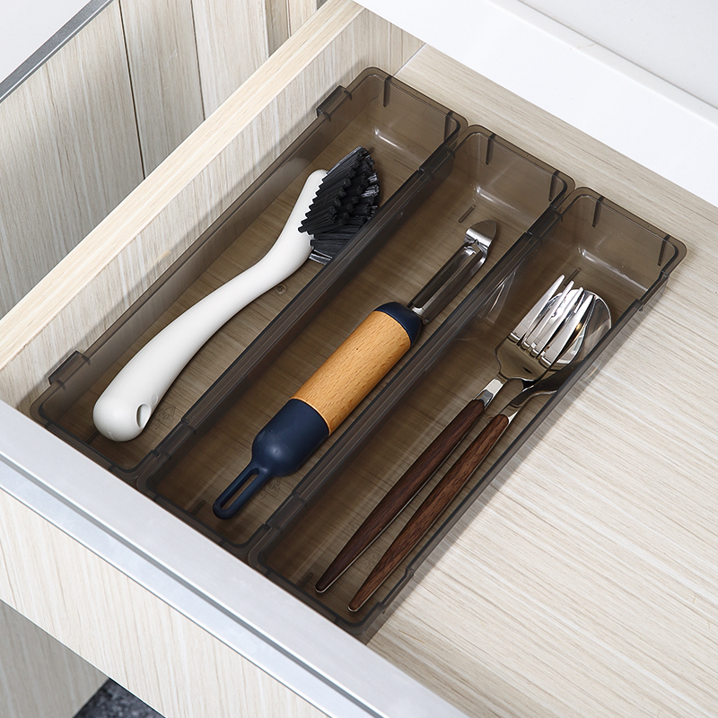 Компактный бытовой нож, лоток для столовых приборов, многофункциональная посуда, пластиковый ящик для хранения кухонных принадлежностей, органайзер